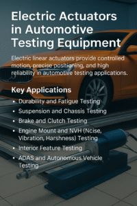 Electric Actuators in Car Testing