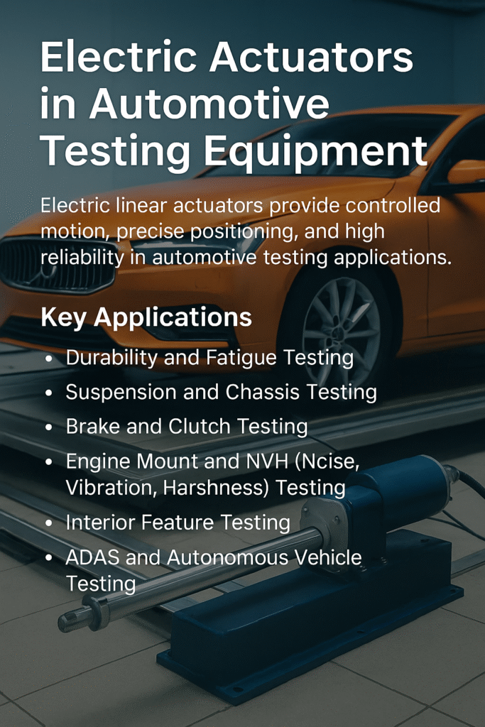 Electric Actuators in Car Testing