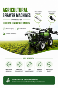 Agricultural Sprayer Machines Using Electric Linear Actuators