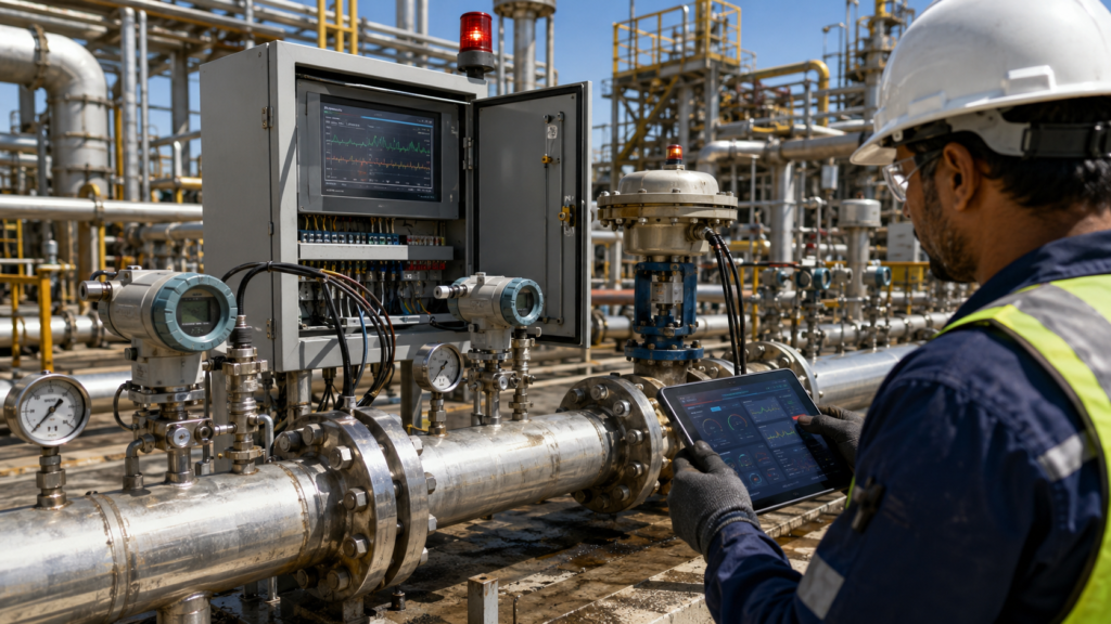 pressure monitor and alert system in Gas industry